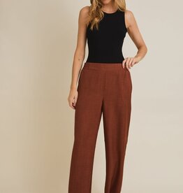 Miss Bliss Camel Wide Leg Pant