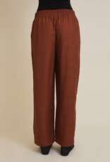 Miss Bliss Gilli Waist Band Wide Leg Pants-Camel