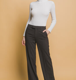 Miss Bliss Straight Leg Classic Pants-Black