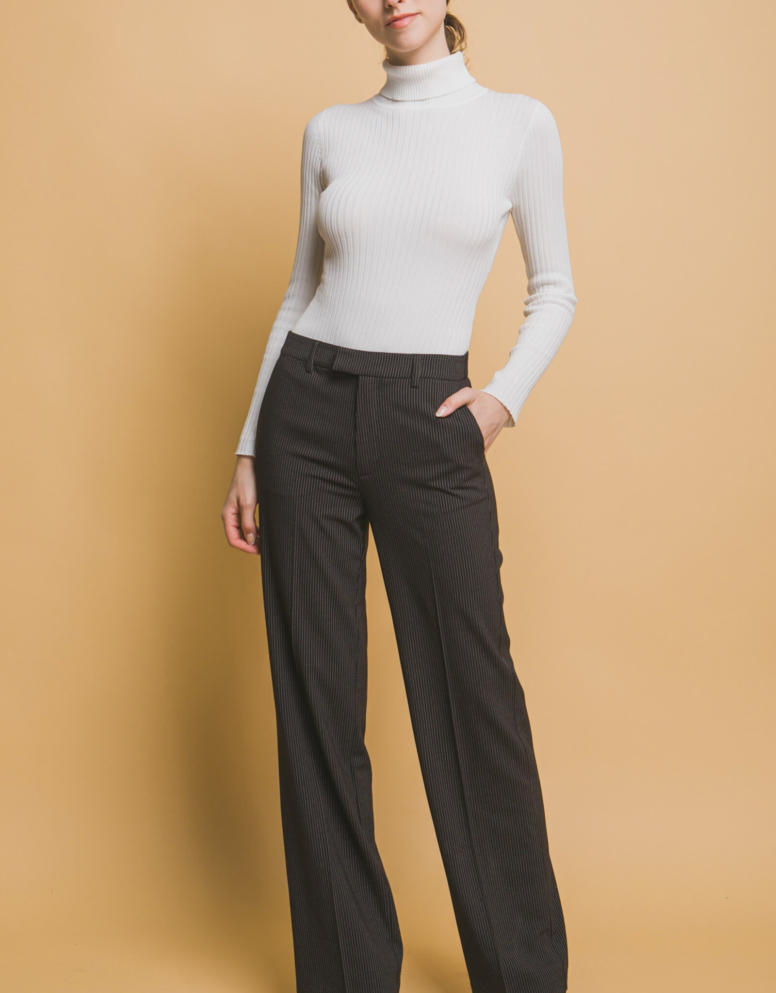 Miss Bliss LT Straight Leg Classic Pants-Black