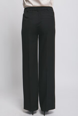 Miss Bliss LT Solid Straight Leg Pants-Black