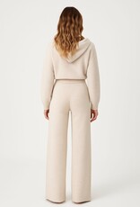 Miss Bliss Dream HRise Flowy Wide Leg Knit Pants-Taupe