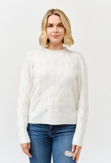 Miss Bliss Cielo Soft Wave Knit Sweater-Ivory