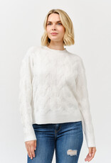 Miss Bliss Cielo Soft Wave Knit Sweater-Ivory