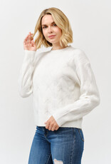 Miss Bliss Cielo Soft Wave Knit Sweater-Ivory