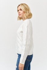 Miss Bliss Cielo Soft Wave Knit Sweater-Ivory