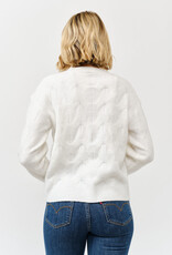 Miss Bliss Cielo Soft Wave Knit Sweater-Ivory