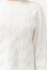 Miss Bliss Cielo Soft Wave Knit Sweater-Ivory