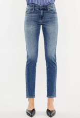 Miss Bliss KC Mid Rise Cigarette Fit Jeans- Medium Wash