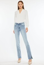 Miss Bliss KC Mid Rise Y2K Boot Cut Jeans- Medium Wash