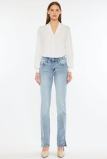 Miss Bliss KC Mid Rise Y2K Boot Cut Jeans- Medium Wash