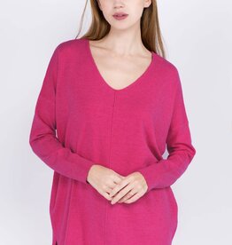 Miss Bliss Customer Fav-Dreamers Centre Seam. Heather Hot Pink