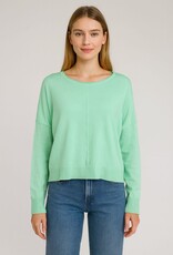 Miss Bliss Dream Seam Front Round Neck Pullover-Yucca