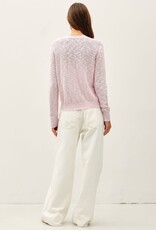 Miss Bliss BC Cotton Slub Button Up Cardigan-Lilac