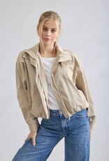 Miss Bliss M&E Zip Up Elastic Hem Lt Weight Jacket