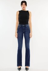 Miss Bliss KC High Rise Bootcut Jeans-Dark Wash