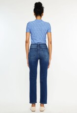 Miss Bliss KC High Rise Slim Straight Stretch Jeans-Dark Wash
