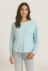 Miss Bliss Dream Boatneck Pullover Sweater-H Ice Blu