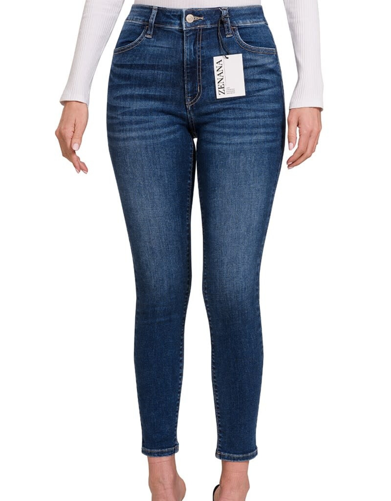 Miss Bliss Zen High Waist Skinny Jegging Jeans-Dark Denim