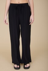 Miss Bliss Workshop Elastic Waist Lounge Pants-Black