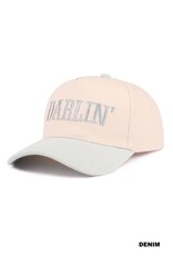 Miss Bliss Zen Darlin' Two-tone Canvas Cotton Cap-