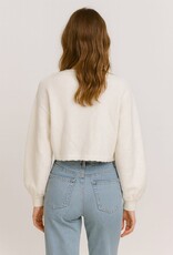 Miss Bliss Dream Garden Bloom Embroidered Cardigan-Off White/Multi