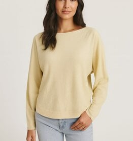 Miss Bliss Dream Straight Neck Pullover- H Vanilla