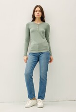 Miss Bliss BC Ultra Soft Basic LS Henley Top-Avocodo
