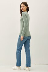 Miss Bliss BC Ultra Soft Basic LS Henley Top-Avocodo