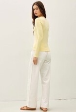 Miss Bliss BC Soft Jersey U Scoop Neck Ls Top-Yellow