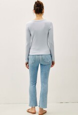 Miss Bliss BC Soft Jersey U Scoop Neck Ls Top-BB Blue