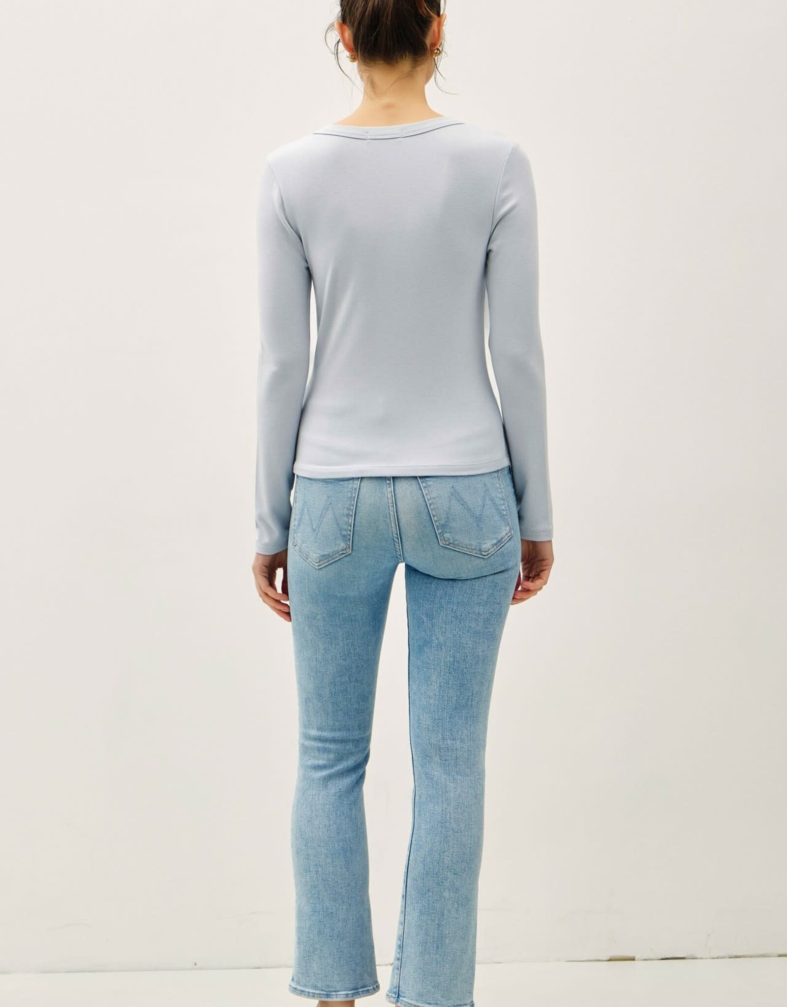 Miss Bliss BC Soft Jersey U Scoop Neck Ls Top-BB Blue