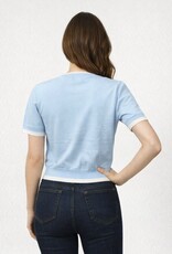 Miss Bliss Dream Classic V-neck Ss Cardigan-Blue