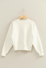 Miss Bliss HYFVE Crew Neck Sweatshirt-White
