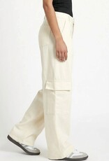 Miss Bliss Hyfve Elastic Waist Wide-leg Cargo Pants