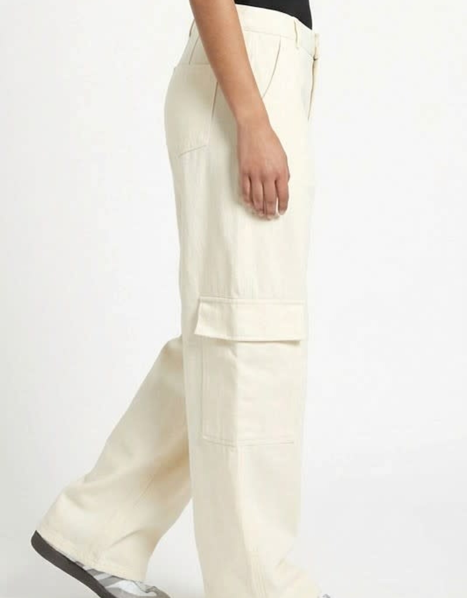 Miss Bliss Hyfve Elastic Waist Wide-leg Cargo Pants