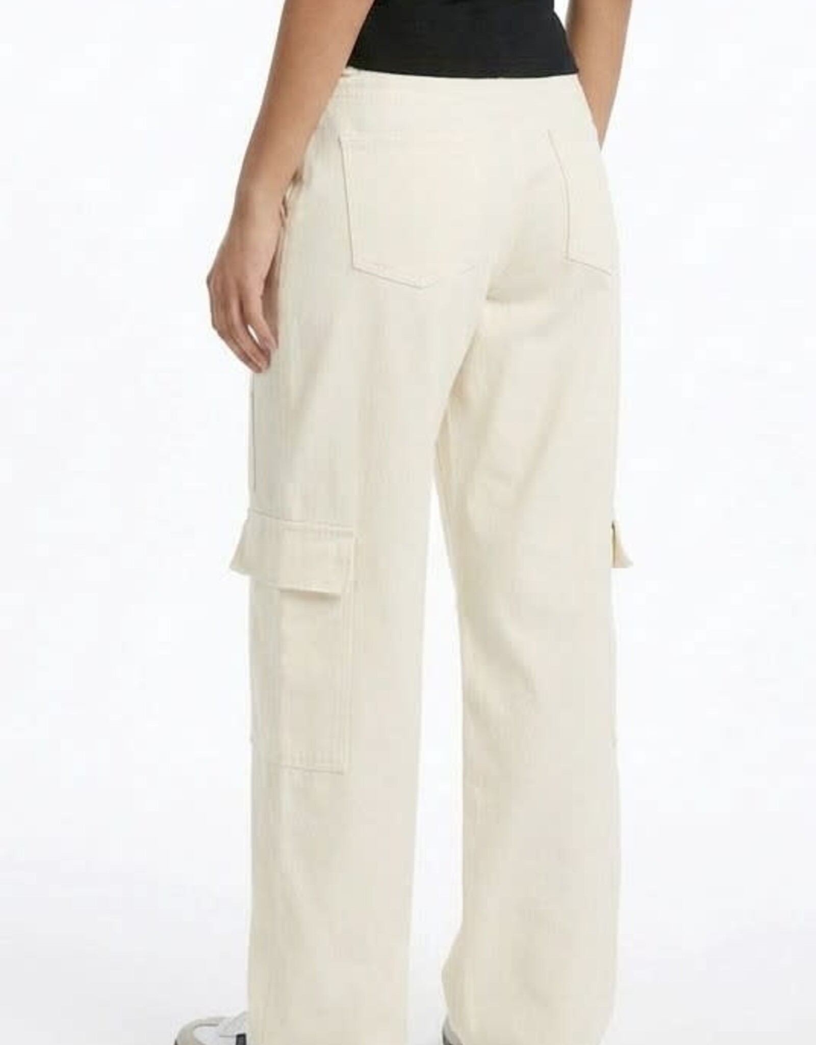 Miss Bliss Hyfve Elastic Waist Wide-leg Cargo Pants