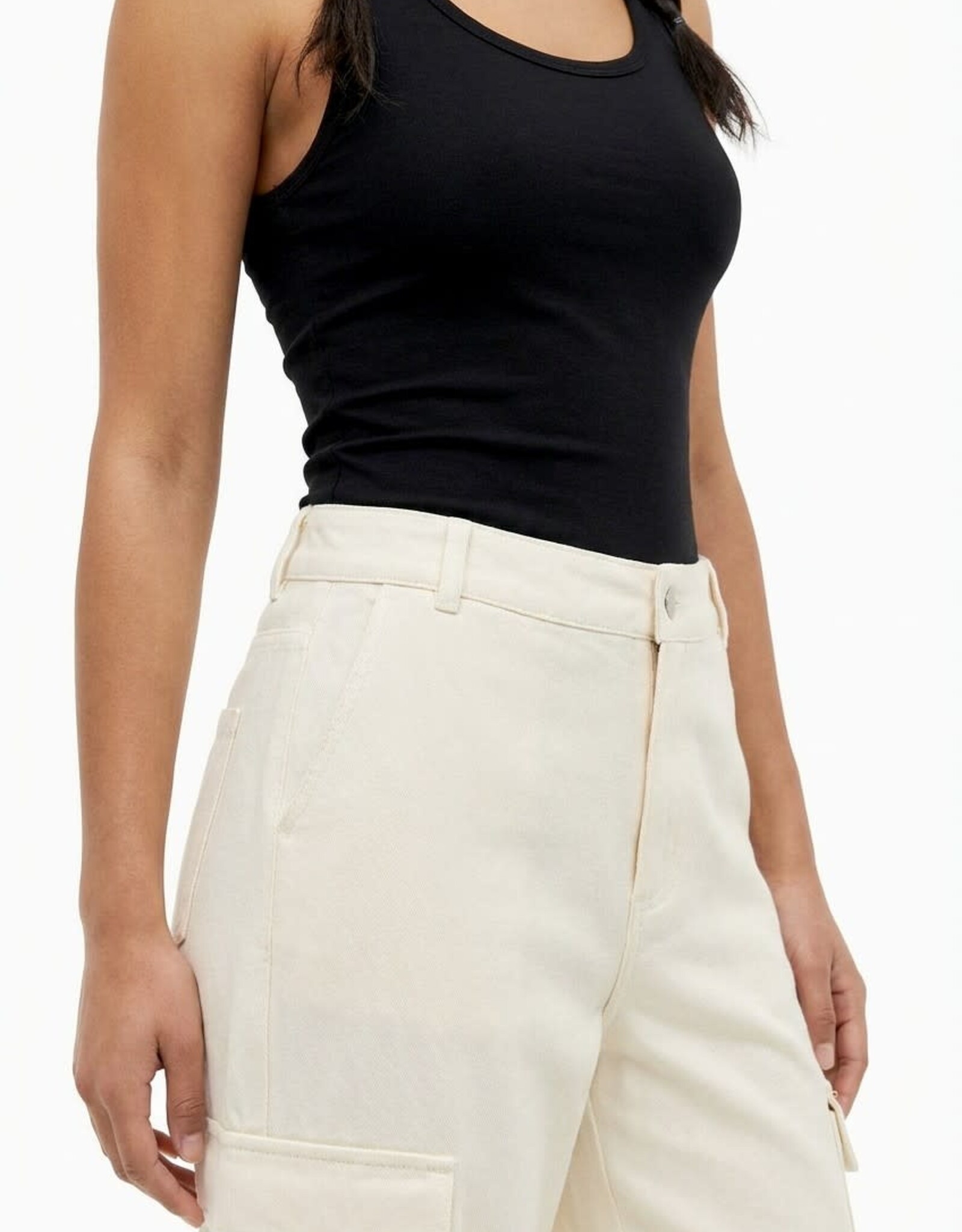 Miss Bliss Hyfve Elastic Waist Wide-leg Cargo Pants