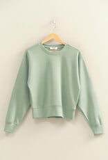 Miss Bliss HYFVE Crew Neck Sweatshirt-Sage