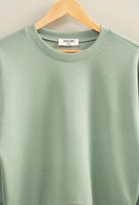 Miss Bliss HYFVE Crew Neck Sweatshirt-Sage