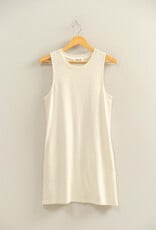 Miss Bliss HYFVE Pigment Dyed Slvls Mini Dress-Alpaca