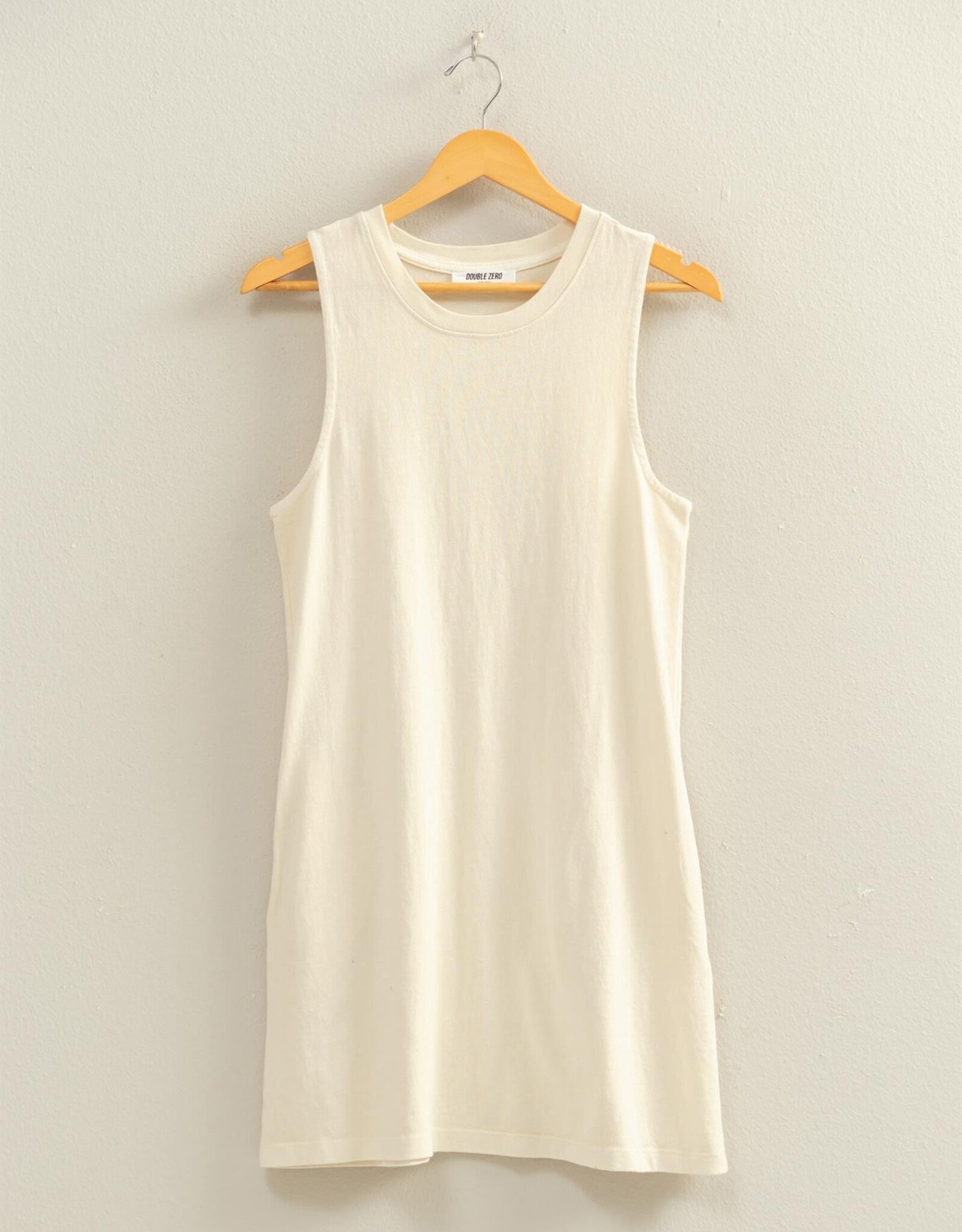 Miss Bliss HYFVE Pigment Dyed Slvls Mini Dress-Alpaca