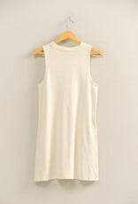 Miss Bliss HYFVE Pigment Dyed Slvls Mini Dress-Alpaca