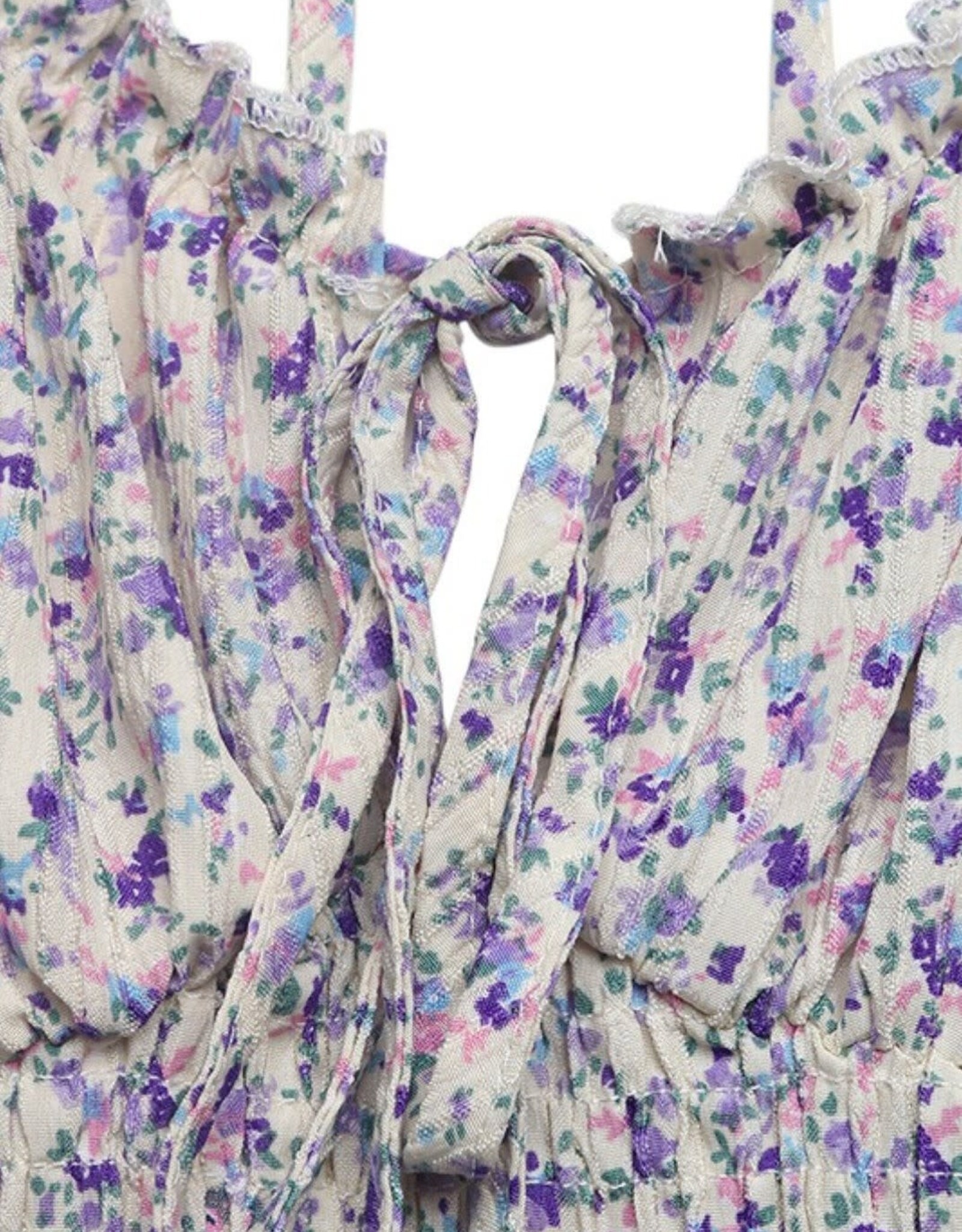 Miss Bliss Aiw purple Floral Spag Strap Maxi Dress-