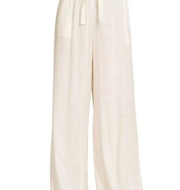 Miss Bliss Zen Linen Drawstring Pants-Ivory