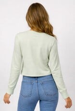 Miss Bliss Dream Slim Fit Button Up Cardigan-Mint