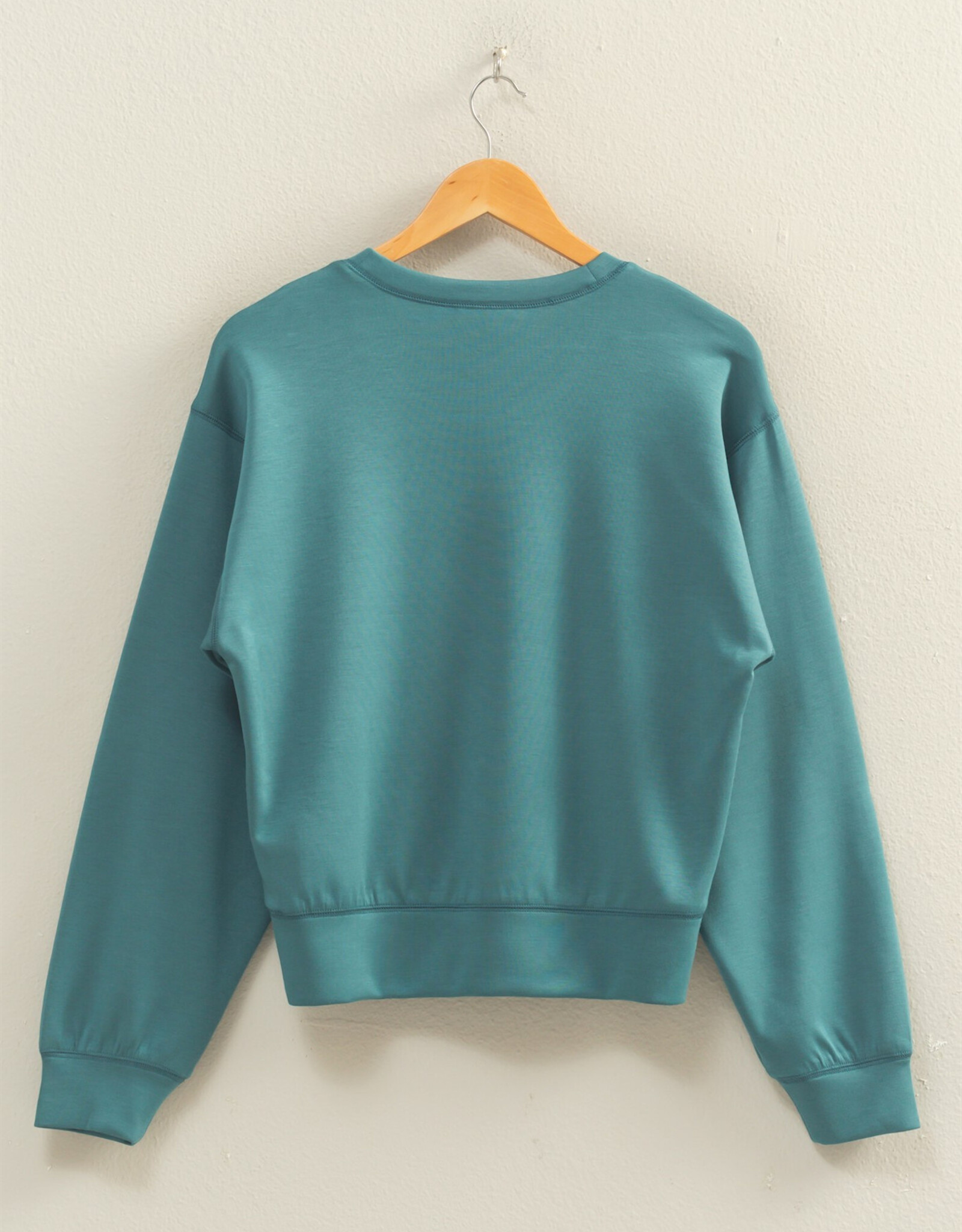 Miss Bliss HYFVE Crew Neck Sweatshirt-Dark Teal