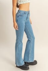 Miss Bliss HYFVE High-Waisted Flared Jeans-Medium Wash