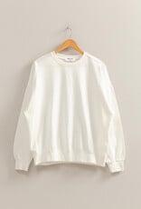 Miss Bliss HYFVE Long Sleeve French Terry Sweatshirt-White