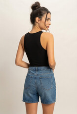 Miss Bliss HYFVE Sleeveless Tank Top Bodysuit-Black